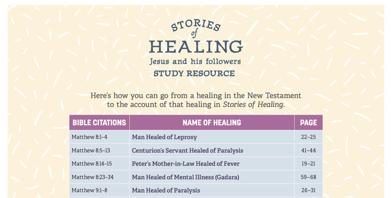 Stories of Healing user guide (image)